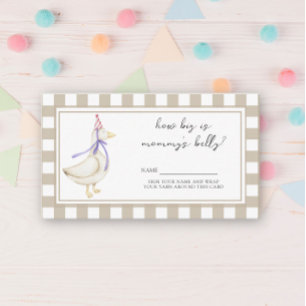 Schattigee gans - Hoe groot is mama's buik Informatiekaartje