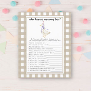 Schattigee gans - Wie kent mama het beste