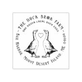 Schattigee Ganzen Custom Boerderij Egg Carton Stam Rubberstempel (Afrduk)