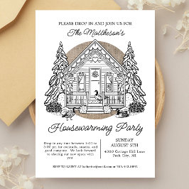 Schattigee ganzen winterdruppel in housewarming pa kaart