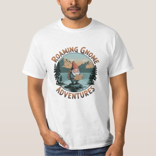 Schattigee Garden Gnome Design voor Fans T-shirt (Voorkant)