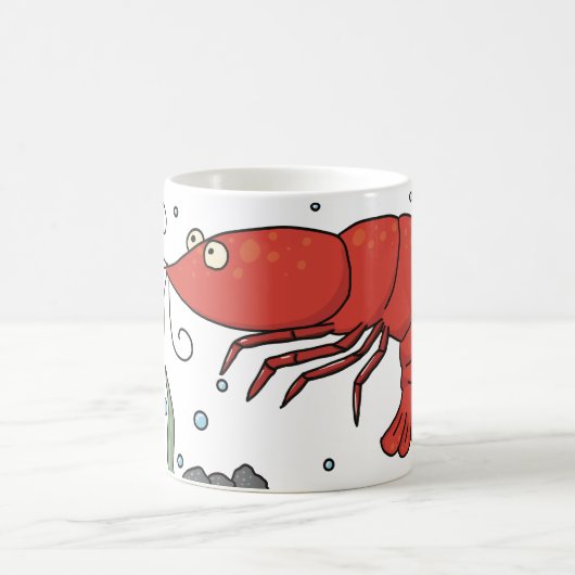 Schattigee garnalen Mok met onderwater scène (Center)