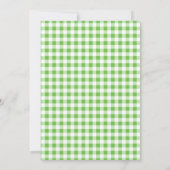 Schattigee Gator; Groene Gingham Kaart (Achterkant)