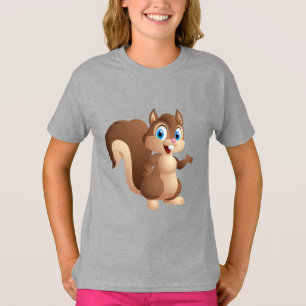 Schattigee geanimeerde eekhoorn t-shirt