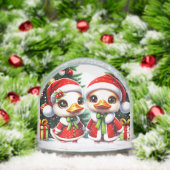 Schattigee geanimeerde eenden sneeuw Wereldbol Sneeuwbol (Kerstmis)