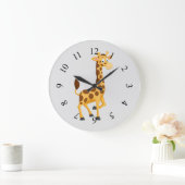 Schattigee geanimeerde giraffe grote klok (Huis)