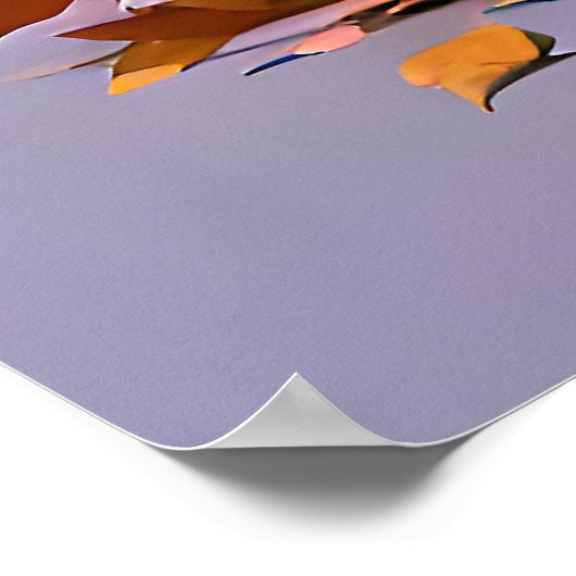 Schattigee geanimeerde halloween heks poster (Hoek)