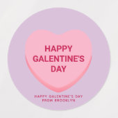 Schattigee geassorteerde conversatie harten Galent Labels (Design 2)