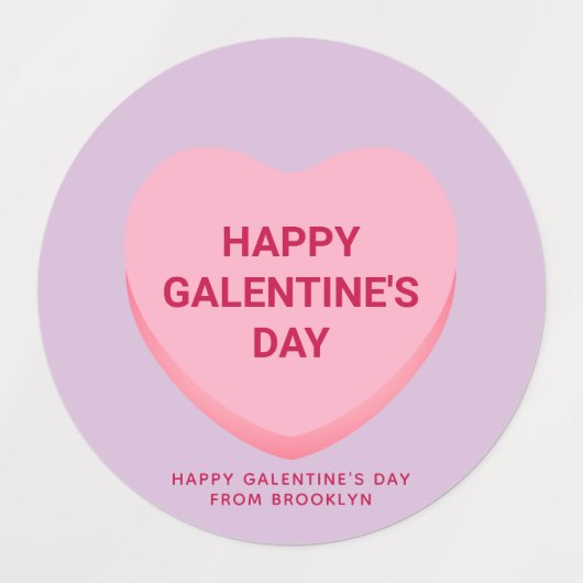 Schattigee geassorteerde conversatie harten Galent Labels (Design 2)