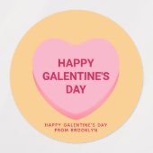 Schattigee geassorteerde conversatie harten Galent Labels (Design 1)