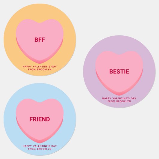 Schattigee geassorteerde vriendschap conversatie h labels (Groep)