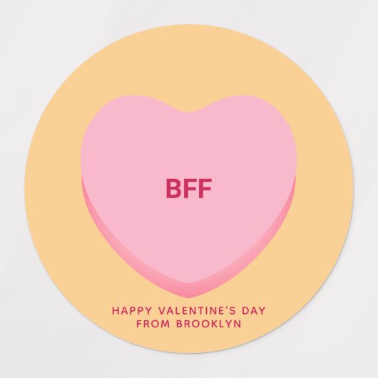 Schattigee geassorteerde vriendschap conversatie h labels (Design 1)