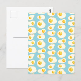 Schattigee gebakken eieren briefkaart