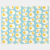 Schattigee gebakken eieren fleece deken (Voorkant (Horizontaal))