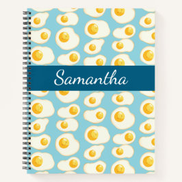 Schattigee gebakken eieren notitieboek