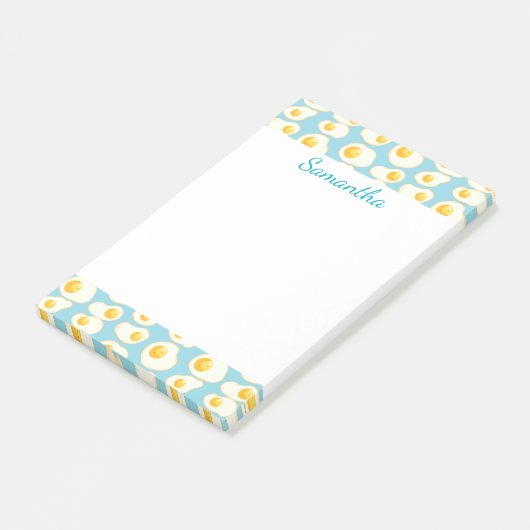 Schattigee gebakken eieren post-it® notes (Schuin)