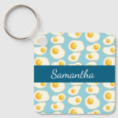 Schattigee gebakken eieren sleutelhanger (Voorkant)