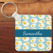 Schattigee gebakken eieren sleutelhanger (Voorkant)