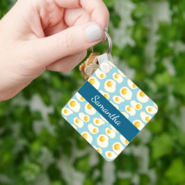 Schattigee gebakken eieren sleutelhanger