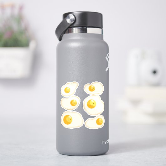 Schattigee gebakken eieren sticker (HydroFlask)