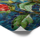 Schattigee Geboorte Bloemist Boeket Roos Poster (Hoek)