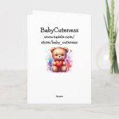 Schattigee geboortedag van Porcupine Son Kaart (Achterkant)