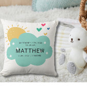 Schattigee Geboortestatistieken Pasgeboren Baby Si Kussen