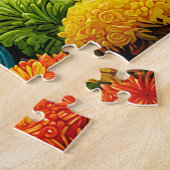 Schattigee gebreide fantasie grillige surrealistis legpuzzel (Zijkant)