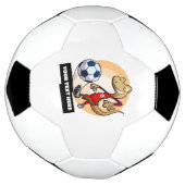 Schattigee Gecko Toevoegen Jouw tekst Voetballer C Voetbal (Gedraaid)