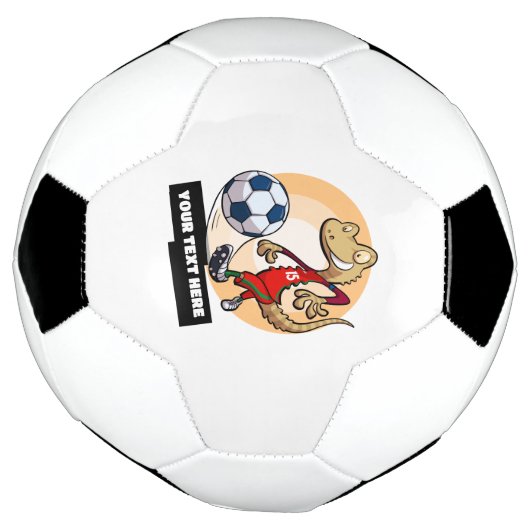 Schattigee Gecko Toevoegen Jouw tekst Voetballer C Voetbal (Gedraaid)
