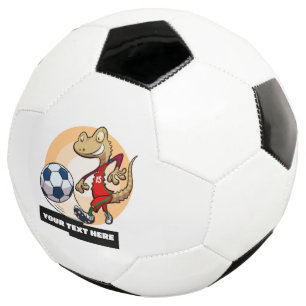 Schattigee Gecko Toevoegen Jouw tekst Voetballer C Voetbal