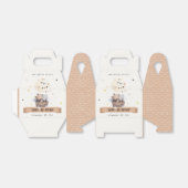 Schattigee gedempte Teddy heteluchtballon Kids Ver Bedankdoosjes (Uitgevouwen)