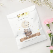 Schattigee gedempte Teddy heteluchtballon Kids Ver Bedankzakje (Gezegeld)