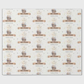 Schattigee gedempte Teddy heteluchtballon Kids Ver Cadeaupapier (Vlak)