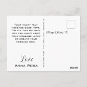 *~* Schattigee Gedetailleerde Blauwe Vogel AP54 Zo Briefkaart (Achterkant)