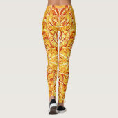 Schattigee geel getextureerde "Ratti_Creative_Arts Leggings (Achterkant)