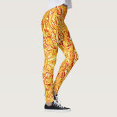 Schattigee geel getextureerde "Ratti_Creative_Arts Leggings (Rechts)