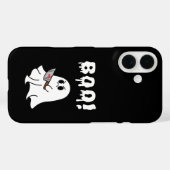 Schattigee geest "Boe!" Halloween iPhone case (Achterkant (horizontaal))