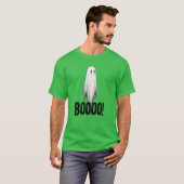 Schattigee geest "Boooo!" Halloween T-shirt (Voorkant volledig)