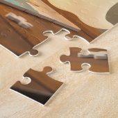 Schattigee geest die een puzzel maakt (Zijkant)