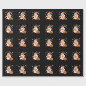 Schattigee geest Drink ijskoffie Halloween Cadeaupapier (Vlak)