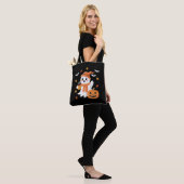 Schattigee geest Drink ijskoffie Halloween Tote Bag (Op model)