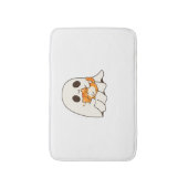 Schattigee geest en kat, Gift Halloween Classic T- Badmat (Voorkant Verticaal)