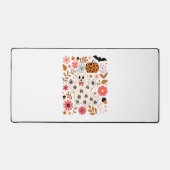 Schattigee geest en pompoen Bloemen Spooky Bureaumat (Voorkant)