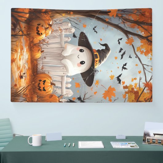 Schattigee geest en pompoenen spandoek (Beurs)