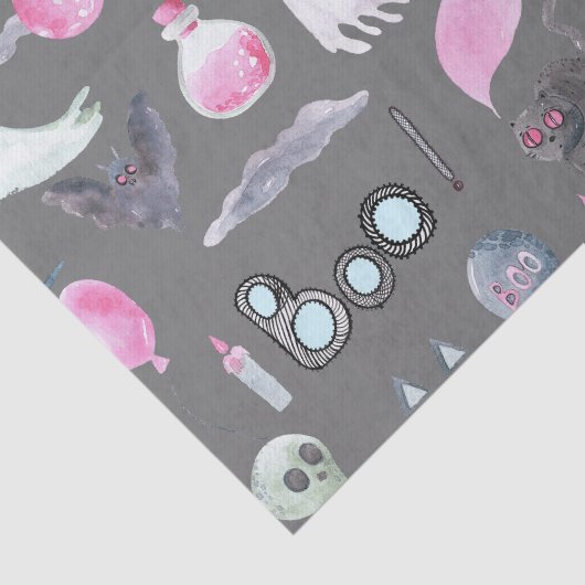 Schattigee geest en vleermuizen tissuepapier (Detail)