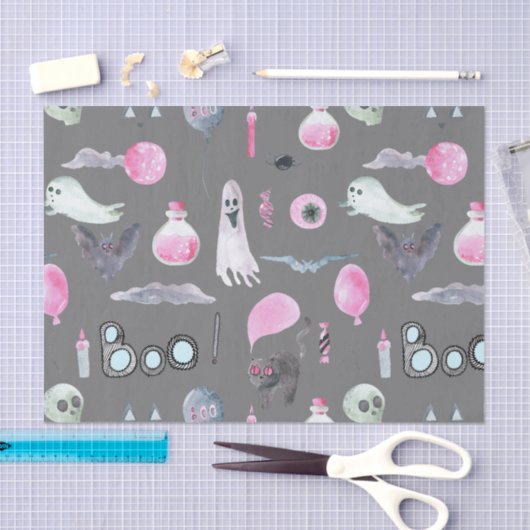 Schattigee geest en vleermuizen tissuepapier (Craft)