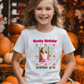 Schattigee Geest Halloween Foto Kinderen Verjaarda T-shirt