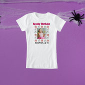 Schattigee Geest Halloween Foto Kinderen Verjaarda T-shirt