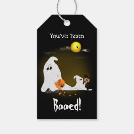 Schattigee geest Halloween Je bent uitgejouwd Gift Cadeaulabel